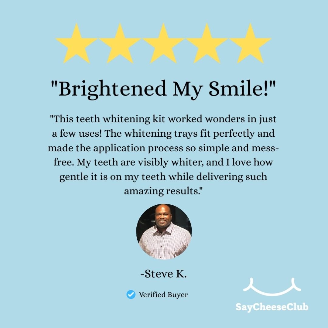 5 star review of at home whitening kit